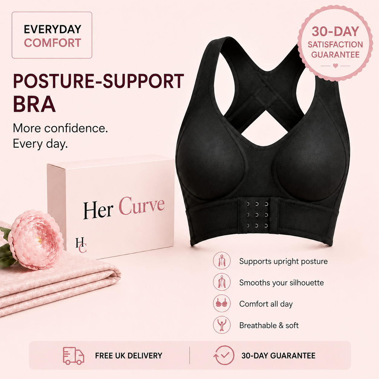 HerCurve ComfortLift posture-support bra for the UK market Image